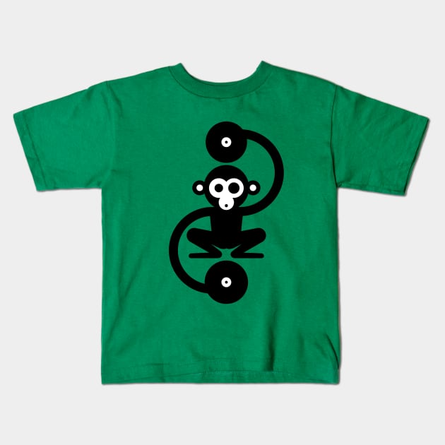 Monkey Music - Dj Business Kids T-Shirt by hardwear